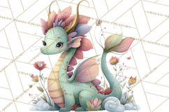 Art Nouveau Mythical Creatures Clipart PNG Product Image 2