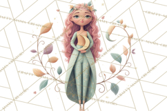 Art Nouveau Mythical Creatures Clipart PNG Product Image 5