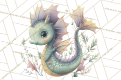 Art Nouveau Mythical Creatures Clipart PNG Product Image 4