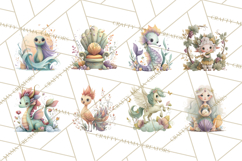 Art Nouveau Mythical Creatures Clipart PNG Product Image 4