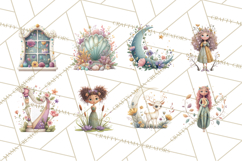 Art Nouveau Mythical Creatures Clipart PNG Product Image 5