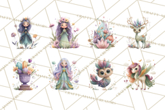 Art Nouveau Mythical Creatures Clipart PNG Product Image 8