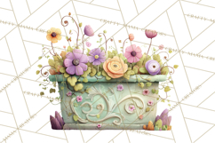 Art Nouveau Enchanted Garden Clipart and Clip Art Png Product Image 2
