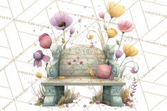 Art Nouveau Enchanted Garden Clipart and Clip Art Png Product Image 3