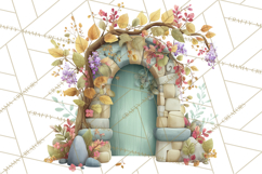 Art Nouveau Enchanted Garden Clipart and Clip Art Png Product Image 4