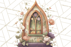 Art Nouveau Enchanted Garden Clipart and Clip Art Png Product Image 5