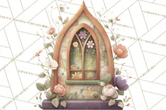 Art Nouveau Enchanted Garden Clipart and Clip Art Png Product Image 5