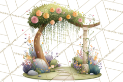 Art Nouveau Enchanted Garden Clipart and Clip Art Png Product Image 2