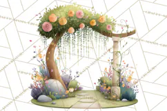 Art Nouveau Enchanted Garden Clipart and Clip Art Png Product Image 2