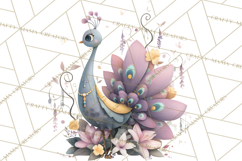 Art Nouveau Enchanted Garden Clipart and Clip Art Png Product Image 3