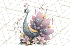 Art Nouveau Enchanted Garden Clipart and Clip Art Png Product Image 3