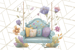 Art Nouveau Enchanted Garden Clipart and Clip Art Png Product Image 4