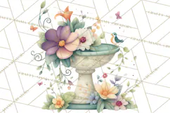 Art Nouveau Enchanted Garden Clipart and Clip Art Png Product Image 3