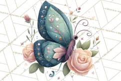 Art Nouveau Enchanted Garden Clipart and Clip Art Png Product Image 5