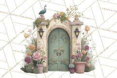 Art Nouveau Enchanted Garden Clipart and Clip Art Png Product Image 3