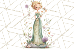Art Nouveau Enchanted Garden Clipart and Clip Art Png Product Image 2