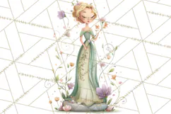 Art Nouveau Enchanted Garden Clipart and Clip Art Png Product Image 2
