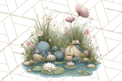 Art Nouveau Enchanted Garden Clipart and Clip Art Png Product Image 5