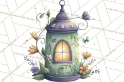 Art Nouveau Enchanted Garden Clipart and Clip Art Png Product Image 2