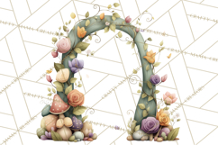 Art Nouveau Enchanted Garden Clipart and Clip Art Png Product Image 4