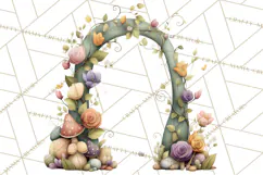 Art Nouveau Enchanted Garden Clipart and Clip Art Png Product Image 4