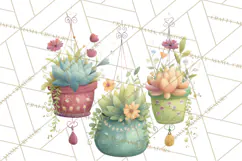 Art Nouveau Enchanted Garden Clipart and Clip Art Png Product Image 5