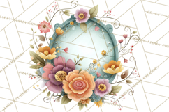 Art Nouveau Enchanted Garden Clipart and Clip Art Png Product Image 2