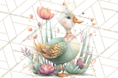 Art Nouveau Enchanted Garden Clipart and Clip Art Png Product Image 3