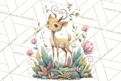 Art Nouveau Enchanted Garden Clipart and Clip Art Png Product Image 5