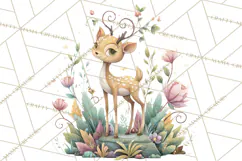 Art Nouveau Enchanted Garden Clipart and Clip Art Png Product Image 5