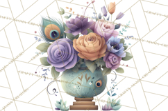 Art Nouveau Enchanted Garden Clipart and Clip Art Png Product Image 2