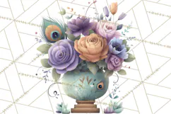 Art Nouveau Enchanted Garden Clipart and Clip Art Png Product Image 2