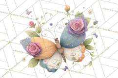 Art Nouveau Enchanted Garden Clipart and Clip Art Png Product Image 3