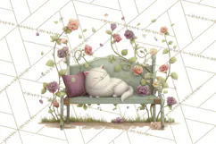 Art Nouveau Enchanted Garden Clipart and Clip Art Png Product Image 4