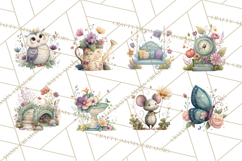 Art Nouveau Enchanted Garden Clipart and Clip Art Png Product Image 3