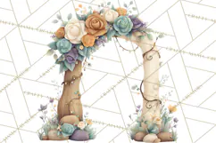 Art Nouveau Enchanted Garden Clipart and Clip Art Png Product Image 2