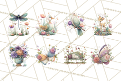 Art Nouveau Enchanted Garden Clipart and Clip Art Png Product Image 8