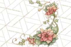 Art Nouveau Christmas Clipart PNG, Decorative Christmas Png Product Image 2
