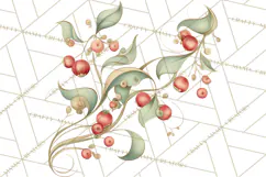 Art Nouveau Christmas Clipart PNG, Decorative Christmas Png Product Image 4