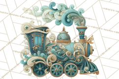 Art Nouveau Christmas Clipart PNG, Decorative Christmas Png Product Image 2