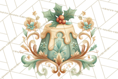 Art Nouveau Christmas Clipart PNG, Decorative Christmas Png Product Image 2
