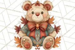 Art Nouveau Christmas Clipart PNG, Decorative Christmas Png Product Image 3