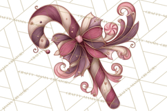 Art Nouveau Christmas Clipart PNG, Decorative Christmas Png Product Image 5