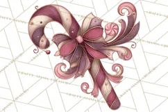 Art Nouveau Christmas Clipart PNG, Decorative Christmas Png Product Image 5