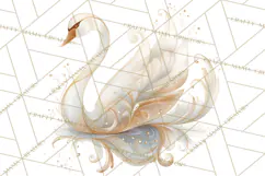Art Nouveau Christmas Clipart PNG, Decorative Christmas Png Product Image 4