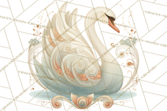 Art Nouveau Christmas Clipart PNG, Decorative Christmas Png Product Image 5