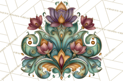 Art Nouveau Christmas Clipart PNG, Decorative Christmas Png Product Image 3