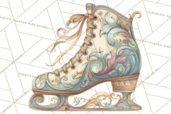 Art Nouveau Christmas Clipart PNG, Decorative Christmas Png Product Image 2