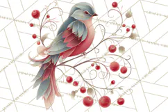 Art Nouveau Christmas Clipart PNG, Decorative Christmas Png Product Image 3