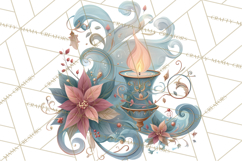 Art Nouveau Christmas Clipart PNG, Decorative Christmas Png Product Image 3